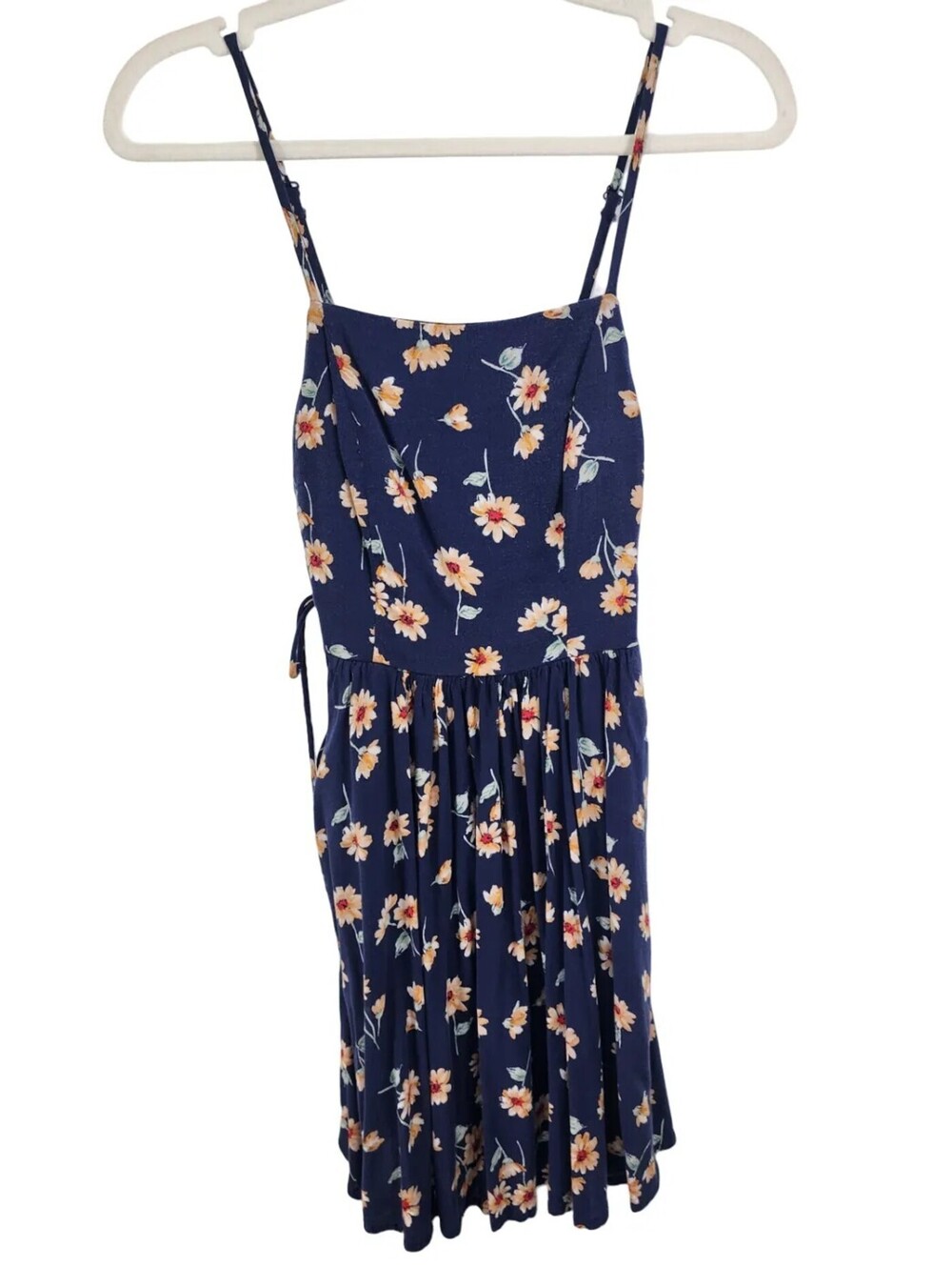 My Michelle Floral Lace Up Tie Side Mini Dress XS